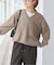 《WEB限定カラー有り》カシミヤ混Vネックプルオーバー