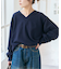 《WEB限定カラー有り》カシミヤ混Vネックプルオーバー