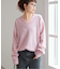 《WEB限定カラー有り》カシミヤ混Vネックプルオーバー