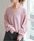 《WEB限定カラー有り》カシミヤ混Vネックプルオーバー