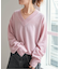 《WEB限定カラー有り》カシミヤ混Vネックプルオーバー