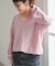 《WEB限定カラー有り》カシミヤ混Vネックプルオーバー