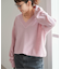 《WEB限定カラー有り》カシミヤ混Vネックプルオーバー