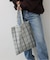 《一部店舗+WEB限定》Uhr/ウーア SPANGLE CHECK TOTE