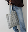 《一部店舗+WEB限定》Uhr/ウーア SPANGLE CHECK TOTE