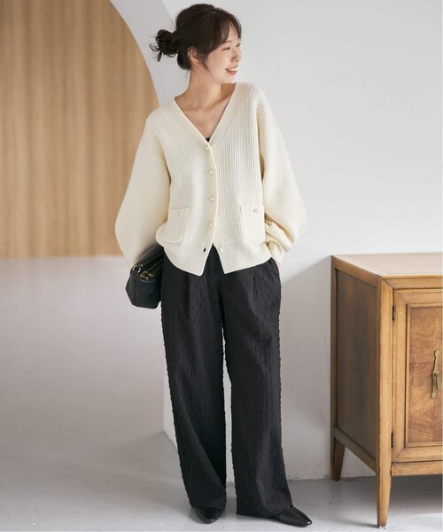 WEB限定》ドットジャガードイージーパンツ｜スピックアンドスパンの