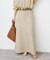 ウォッシュドツイルナロースカート