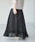《一部店舗+WEB限定》ドットエンブロイダリースカート