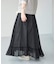《一部店舗+WEB限定》ドットエンブロイダリースカート