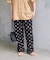 《追加》crinkle crinkle crinkle 3D embroidery dot pants