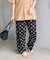 《追加》crinkle crinkle crinkle 3D embroidery dot pants