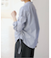 サイドドロストスタンドカラーブラウス