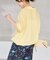 リネンブレンドハーフスリーブヘムギャザーシャツ