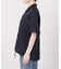 リネンブレンドハーフスリーブヘムギャザーシャツ