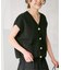 《一部店舗+WEB限定》パールボタンウォッシャブルニットベスト