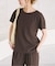 《セットアップ可》ハイブリッドリネンTブラウス