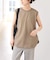汗染み防止ファインコットンノースリTシャツ