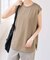 汗染み防止ファインコットンノースリTシャツ