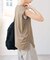 汗染み防止ファインコットンノースリTシャツ