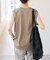 汗染み防止ファインコットンノースリTシャツ