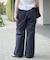 ライトコットンストレートパンツ