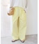 ライトコットンストレートパンツ