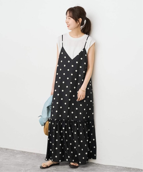 ワンピース Dot ette camisole dress 一部店舗+WEB限定》ドットティアードキャミソールワンピース｜スピック