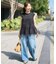 《一部店舗+WEB限定》ドットチュールティアードTシャツ