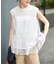《一部店舗+WEB限定》ドットチュールティアードTシャツ