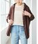 《新色有り / 追加》 80リネンカシュクール ビッグシャツ
