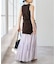 《別注カラー有》ne Quittez pas CottonVoile StripeSlant Panel Skirt*