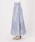 《別注カラー有》ne Quittez pas CottonVoile StripeSlant Panel Skirt*