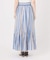 《別注カラー有》ne Quittez pas CottonVoile StripeSlant Panel Skirt*