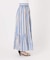 《別注カラー有》ne Quittez pas CottonVoile StripeSlant Panel Skirt*