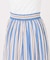 《別注カラー有》ne Quittez pas CottonVoile StripeSlant Panel Skirt*