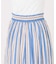 《別注カラー有》ne Quittez pas CottonVoile StripeSlant Panel Skirt*
