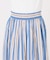 《別注カラー有》ne Quittez pas CottonVoile StripeSlant Panel Skirt*