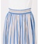 《別注カラー有》ne Quittez pas CottonVoile StripeSlant Panel Skirt*
