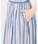 《別注カラー有》ne Quittez pas CottonVoile StripeSlant Panel Skirt*