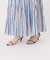 《別注カラー有》ne Quittez pas CottonVoile StripeSlant Panel Skirt*