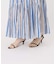 《別注カラー有》ne Quittez pas CottonVoile StripeSlant Panel Skirt*