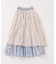 《別注カラー有》ne Quittez pas CottonVoile StripeSlant Panel Skirt*