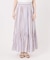 《別注カラー有》ne Quittez pas CottonVoile StripeSlant Panel Skirt*