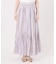 《別注カラー有》ne Quittez pas CottonVoile StripeSlant Panel Skirt*