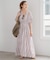 《WEB限定追加》ne Quittez pas Cotton Voile Stripe Waist Gather Dress