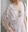 《WEB限定追加》ne Quittez pas Cotton Voile Stripe Waist Gather Dress