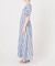 《WEB限定追加》ne Quittez pas Cotton Voile Stripe Waist Gather Dress