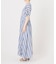 《WEB限定追加》ne Quittez pas Cotton Voile Stripe Waist Gather Dress