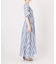 《WEB限定追加》ne Quittez pas Cotton Voile Stripe Waist Gather Dress