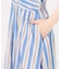 《WEB限定追加》ne Quittez pas Cotton Voile Stripe Waist Gather Dress